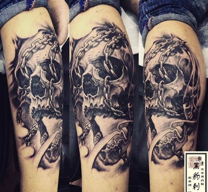 骷髅纹身图片