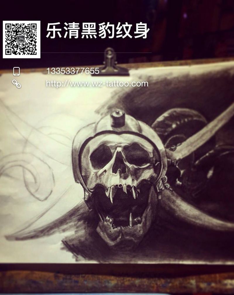 骷髅纹身图片