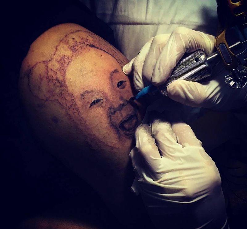 肖像开始纹身图片