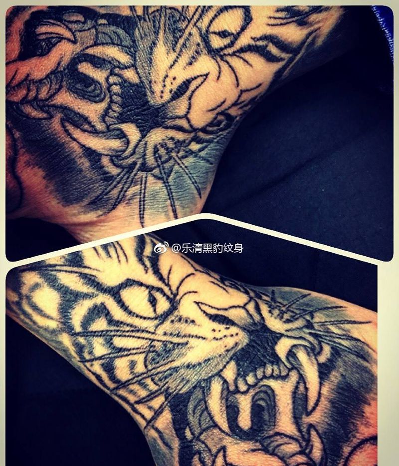 虎头纹身图片