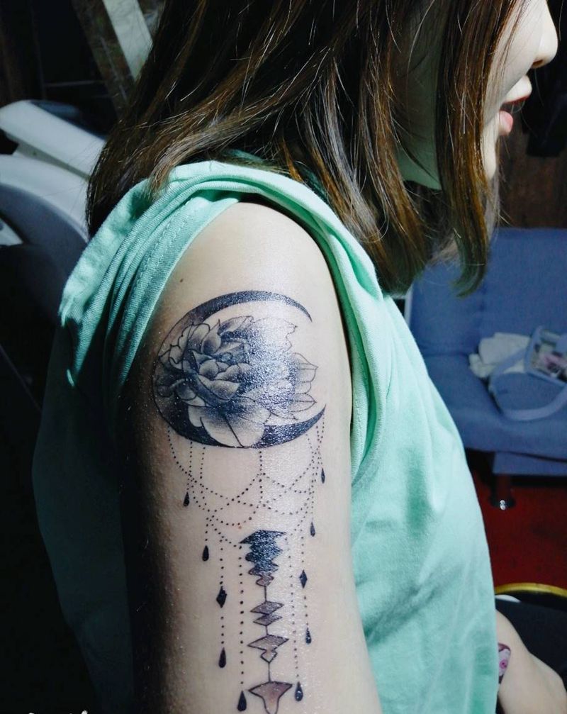 点刺纹身图片_手臂点刺纹身图案