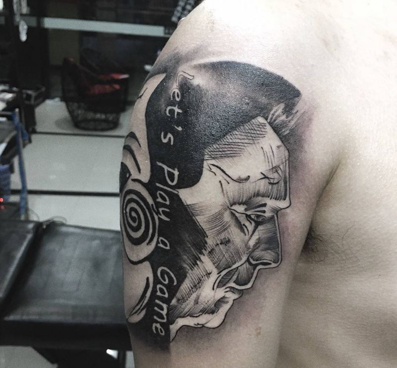 ……纹身图片_成品手臂欧美人物纹身图案