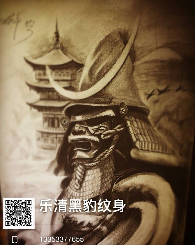 原创手稿（武士）纹身图片_手稿传统纹身图案