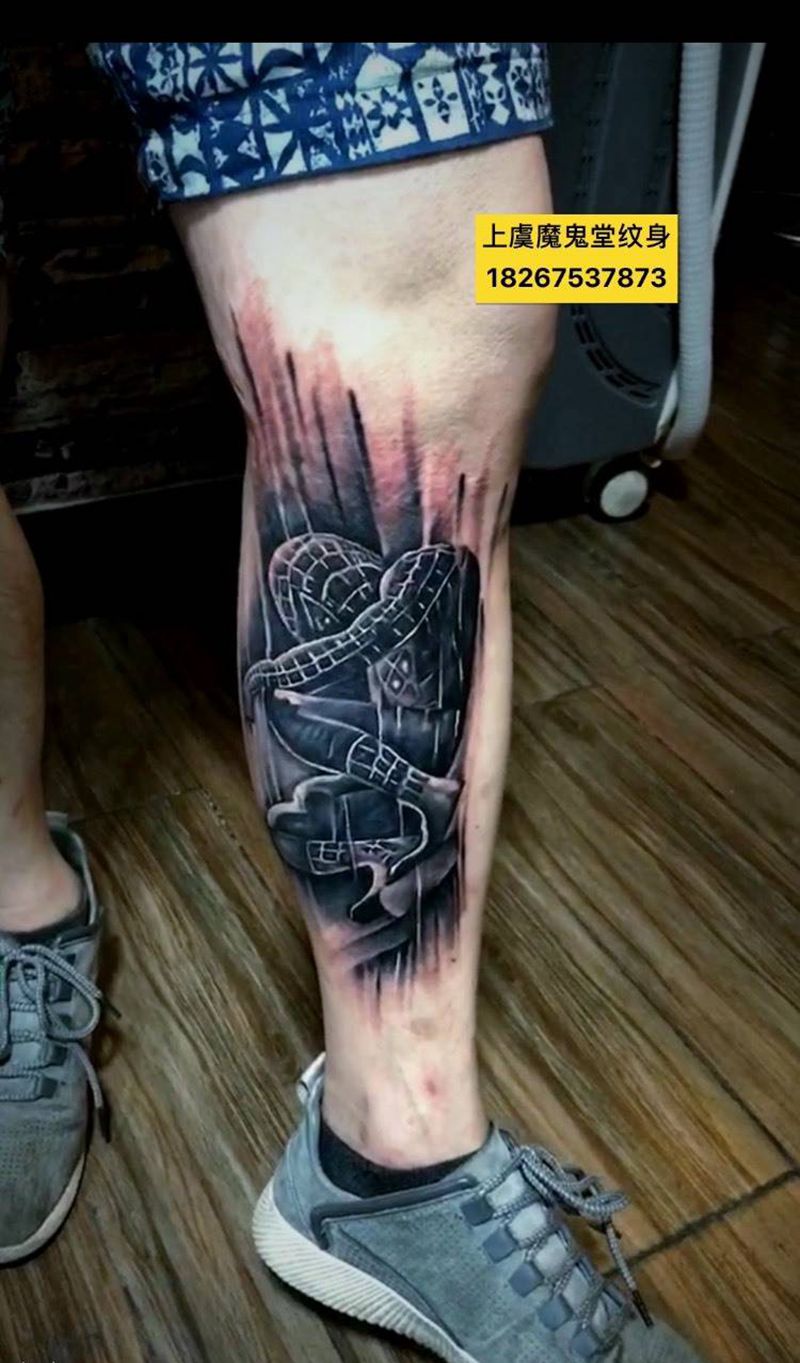 蜘蛛侠纹身图片