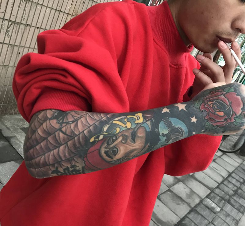欧美花臂纹身图片_手臂手部Old SchoolNew School纹身图案