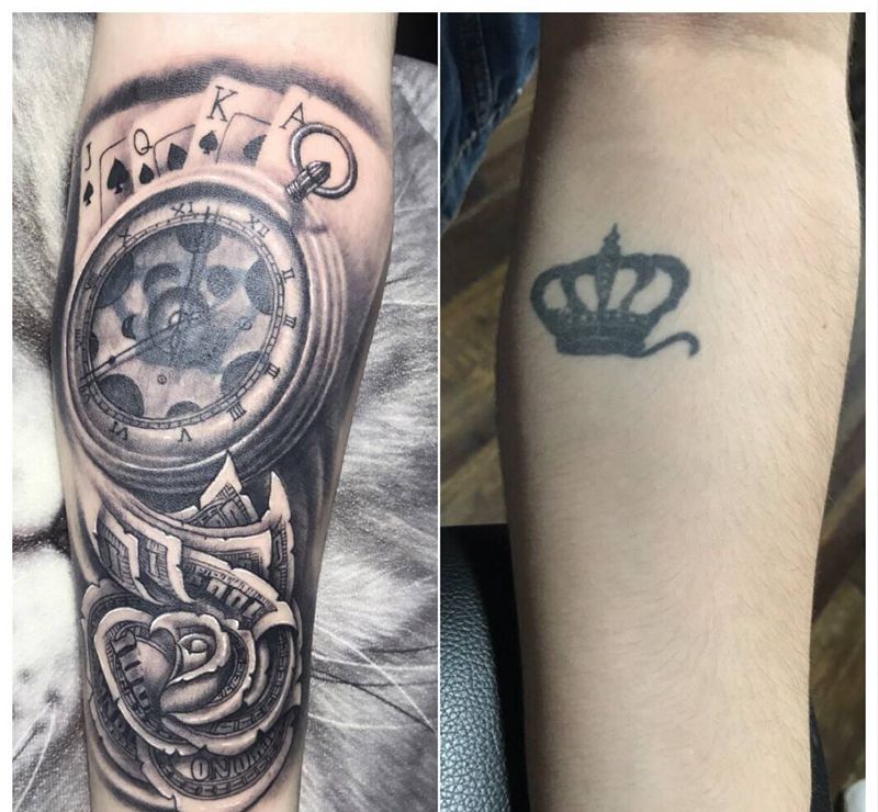 遮盖纹身图片_手臂纹身图案