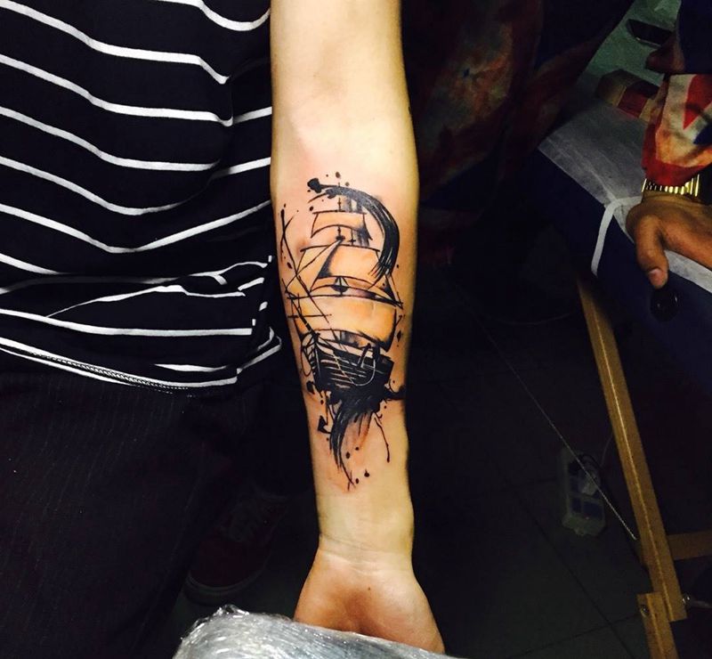 写意⛵️纹身图片