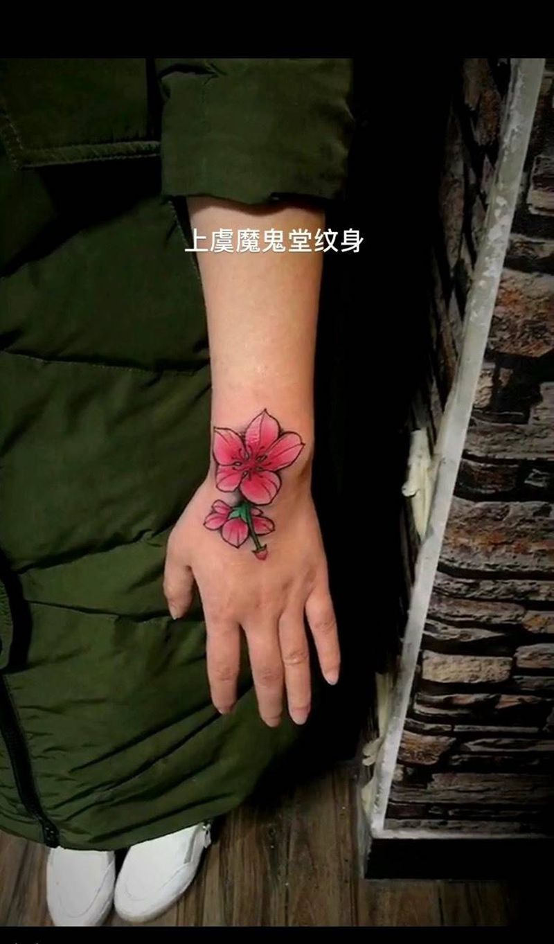 樱花纹身图片