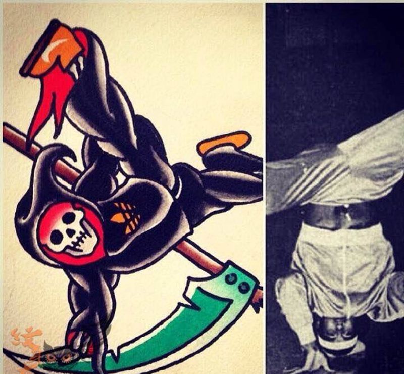 街舞死神纹身图片