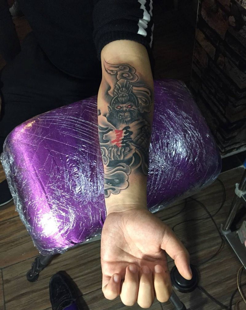 悟空完成纹身图片