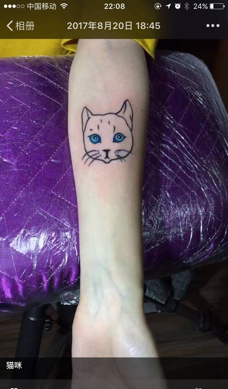猫咪纹身图片