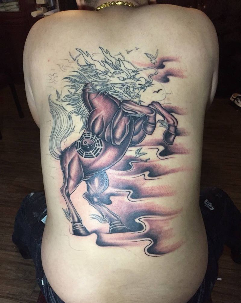 龙马未完成纹身图片