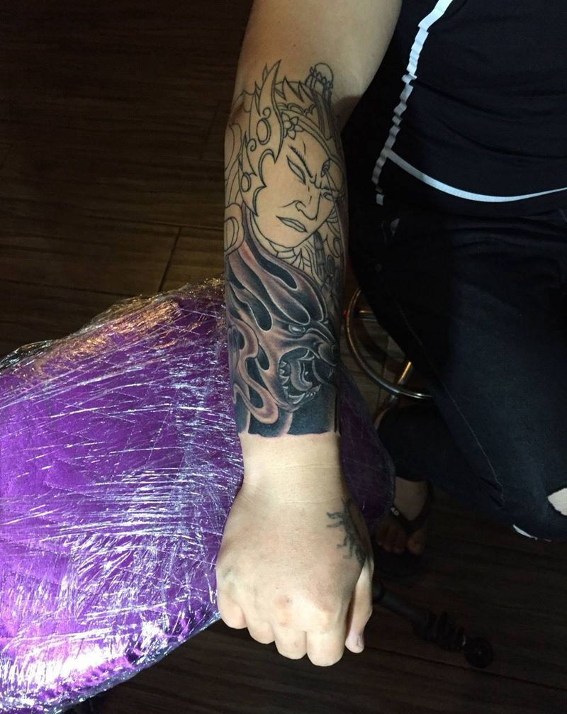 为完成纹身图片