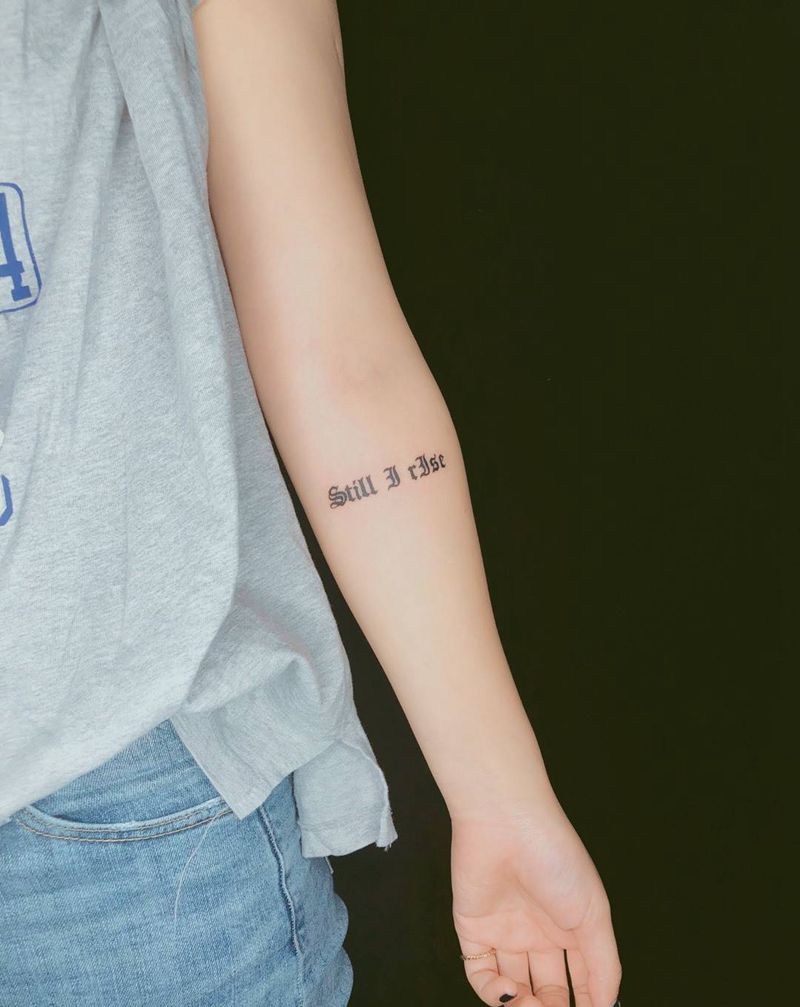 我仍将奋起纹身图片