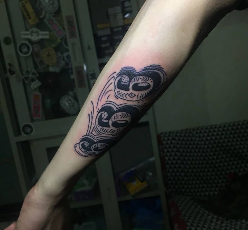 余文乐同款 666纹身图片