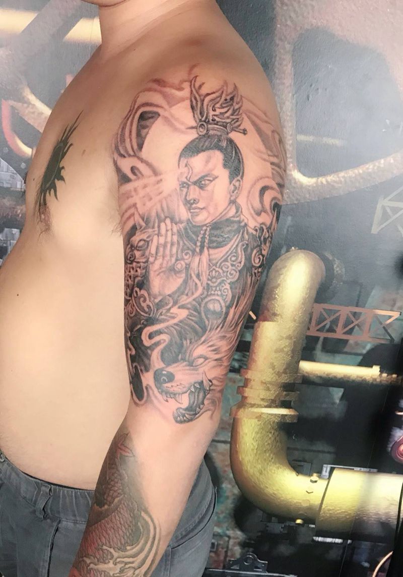 二狼神纹身图片