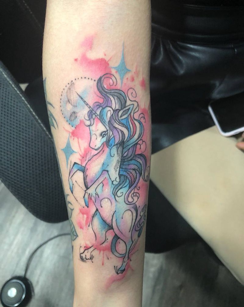 独角兽纹身图片