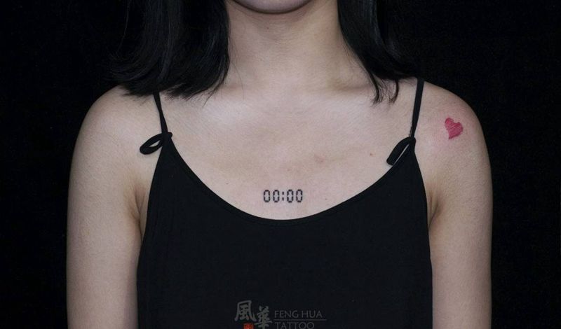 【归零】纹身图片_胸部纹身图案