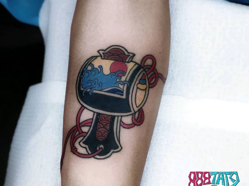 日式福锤手稿纹身图片_手臂New School福锤日式小图纹身图案