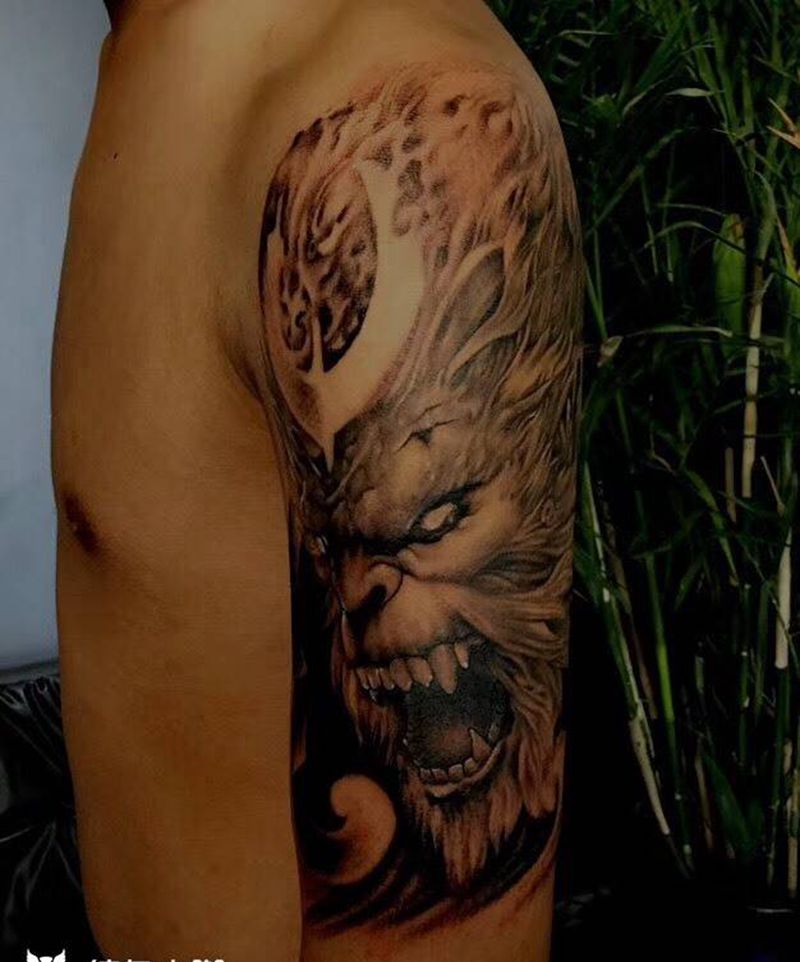 猴王纹身图片