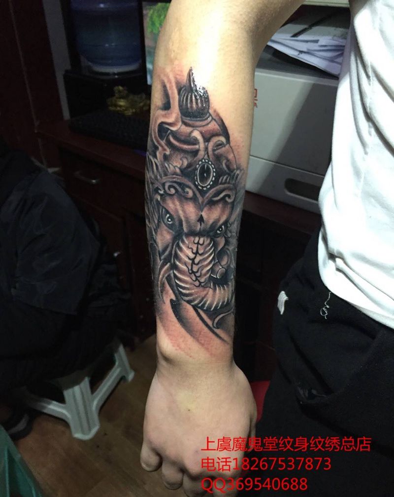 象神纹身图片