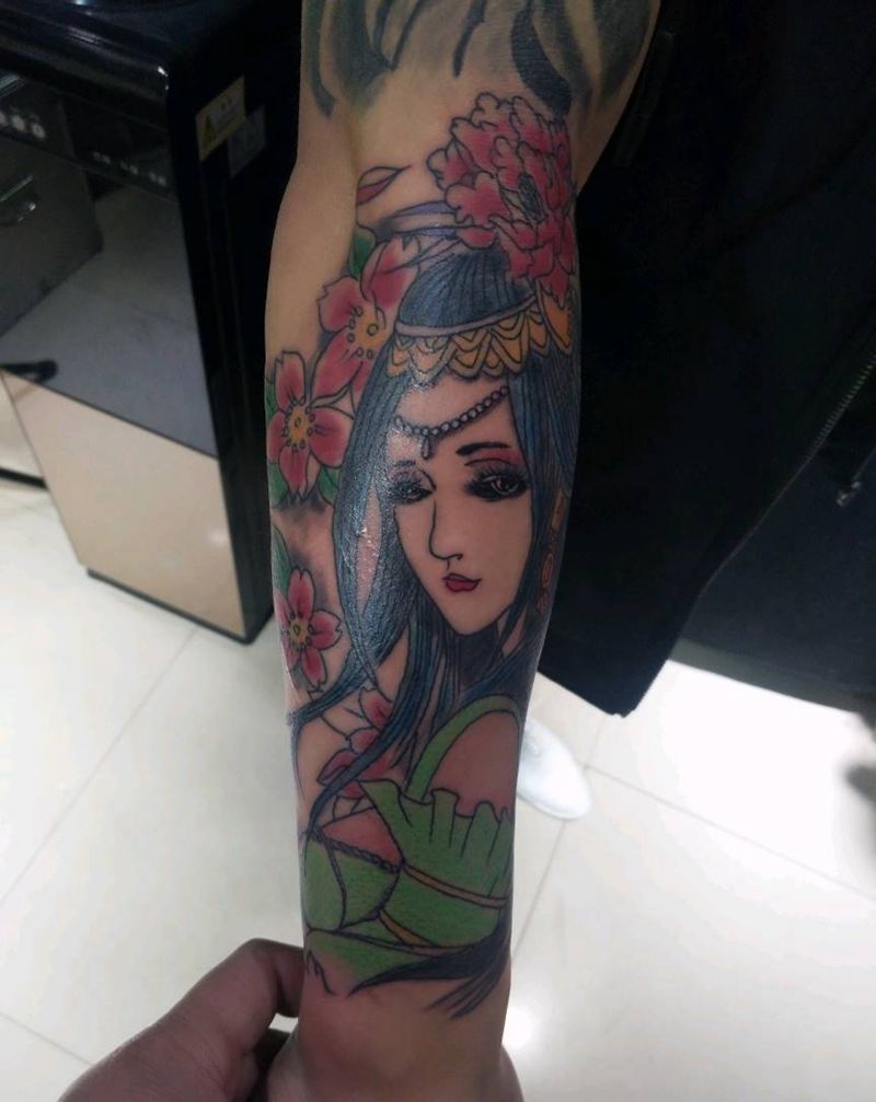 花旦纹身图片