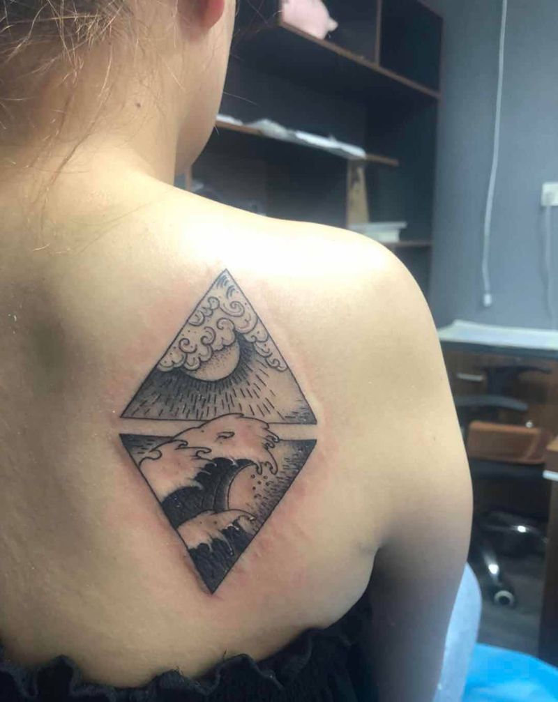 小清新 山 水纹身图片