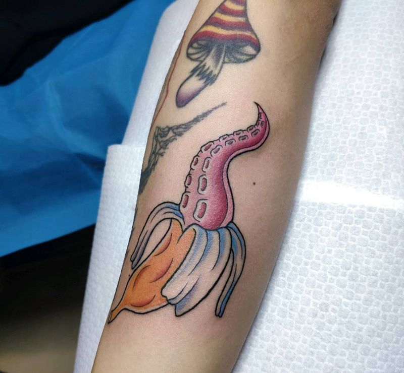 原创手稿纹身图片_手臂Old SchoolNew School纹身图案