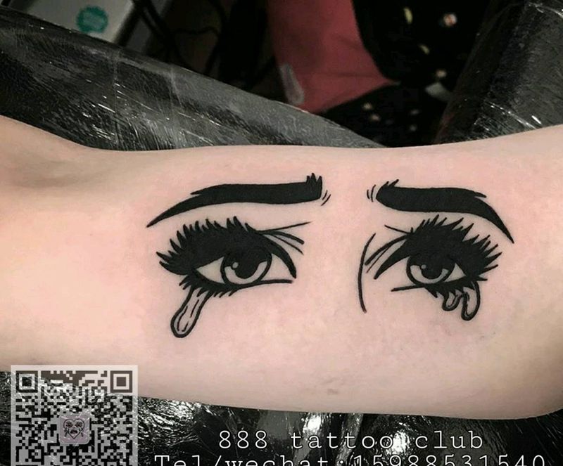 漫画风格纹身图片_手臂New School纹身图案