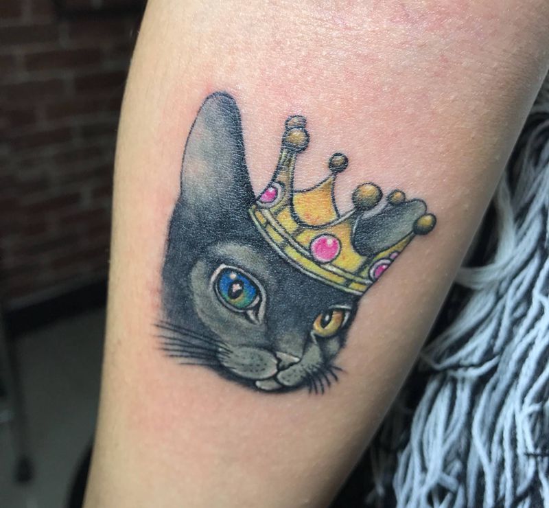 猫纹身图片