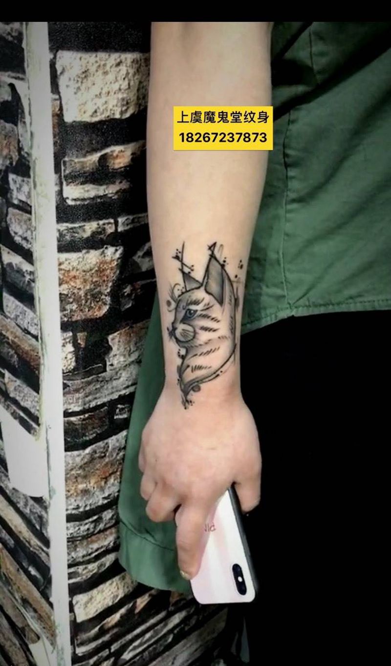 猫咪纹身图片