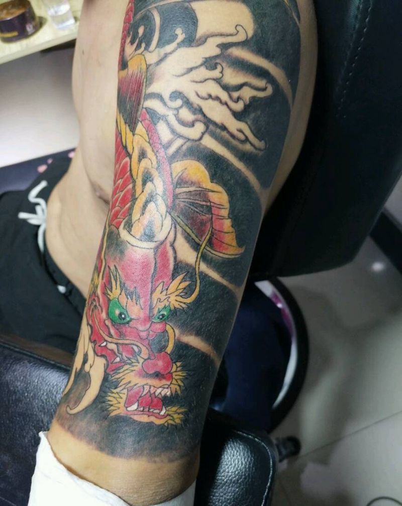 鳌鱼纹身图片