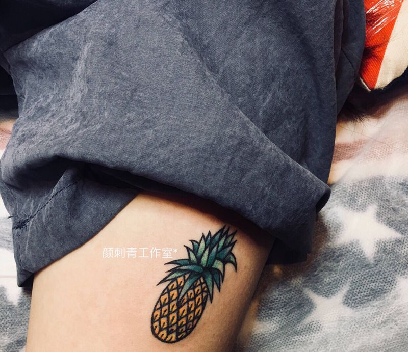 菠萝纹身图片