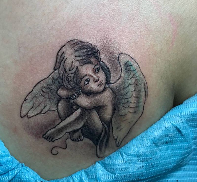 天使纹身图片