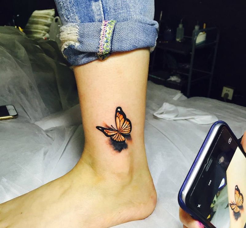 蝴蝶飞飞纹身图片