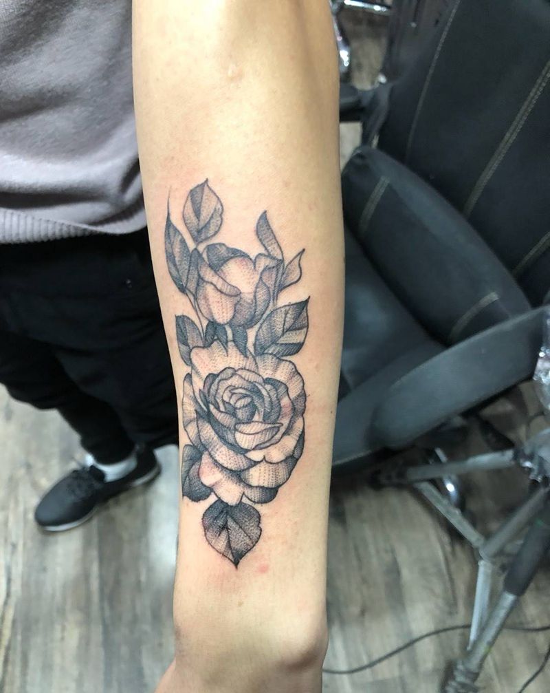 点刺花纹身图片