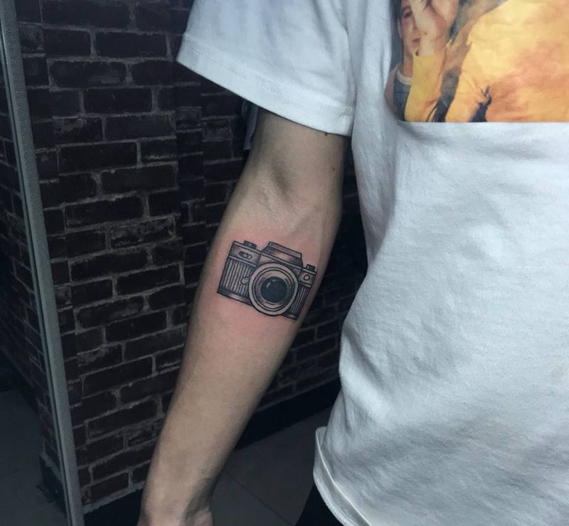 相机纹身图片