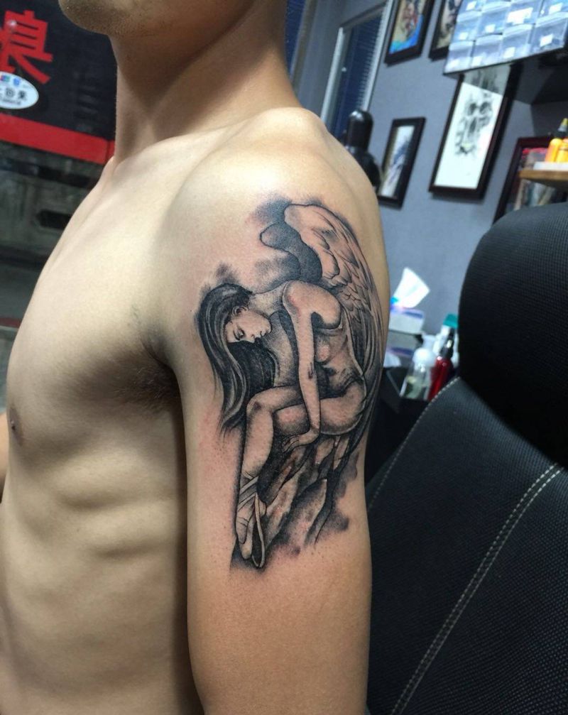 素描人物纹身图片