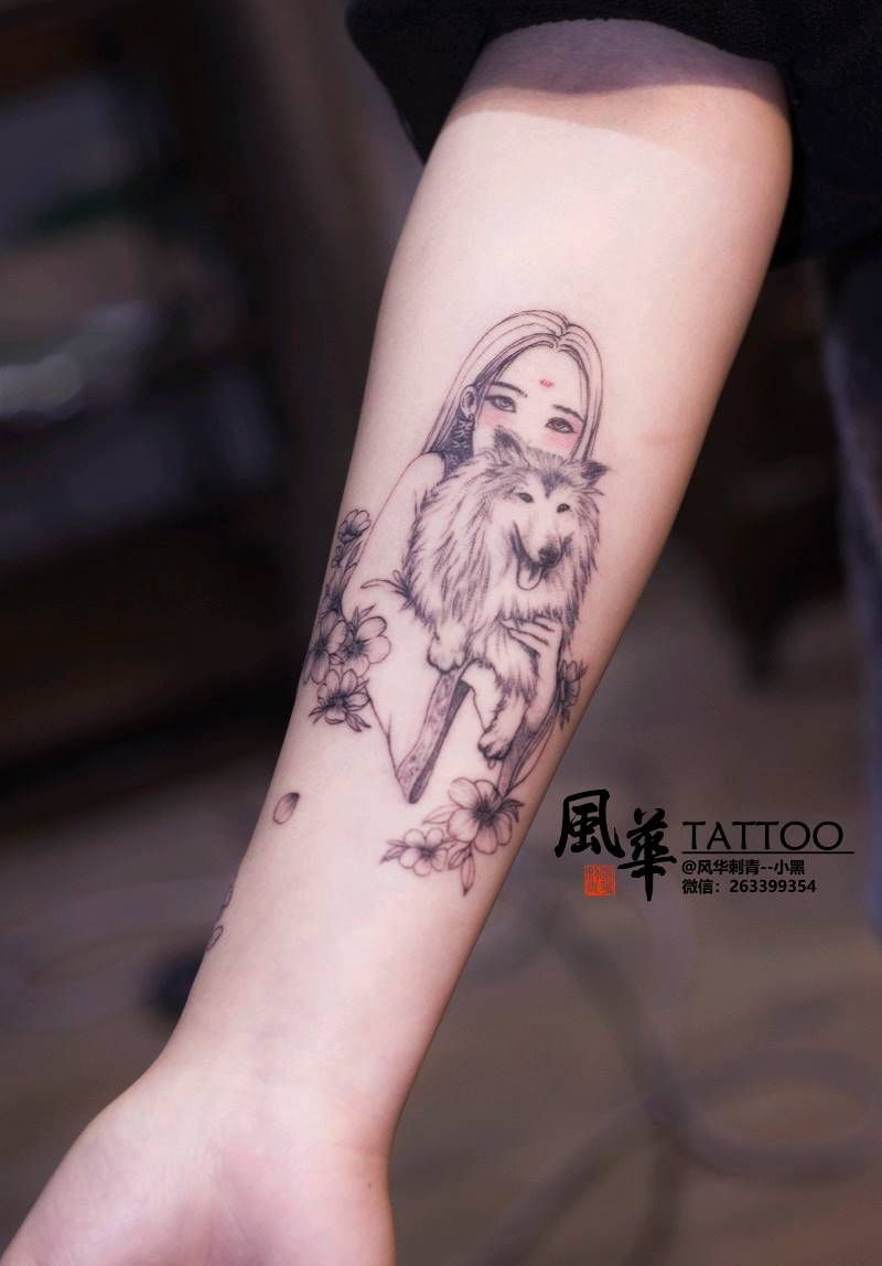 私人订制纹身图片_手臂手部欧美写实点刺纹身图案