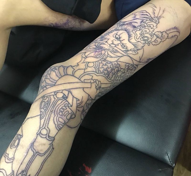 唐僧的大徒弟纹身图片