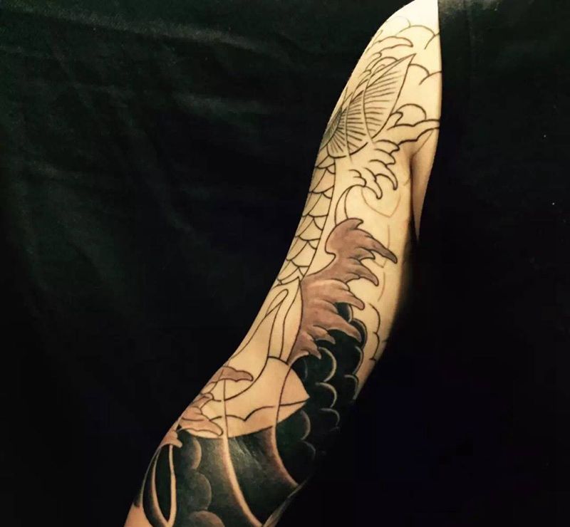 7分老传统~纹身图片