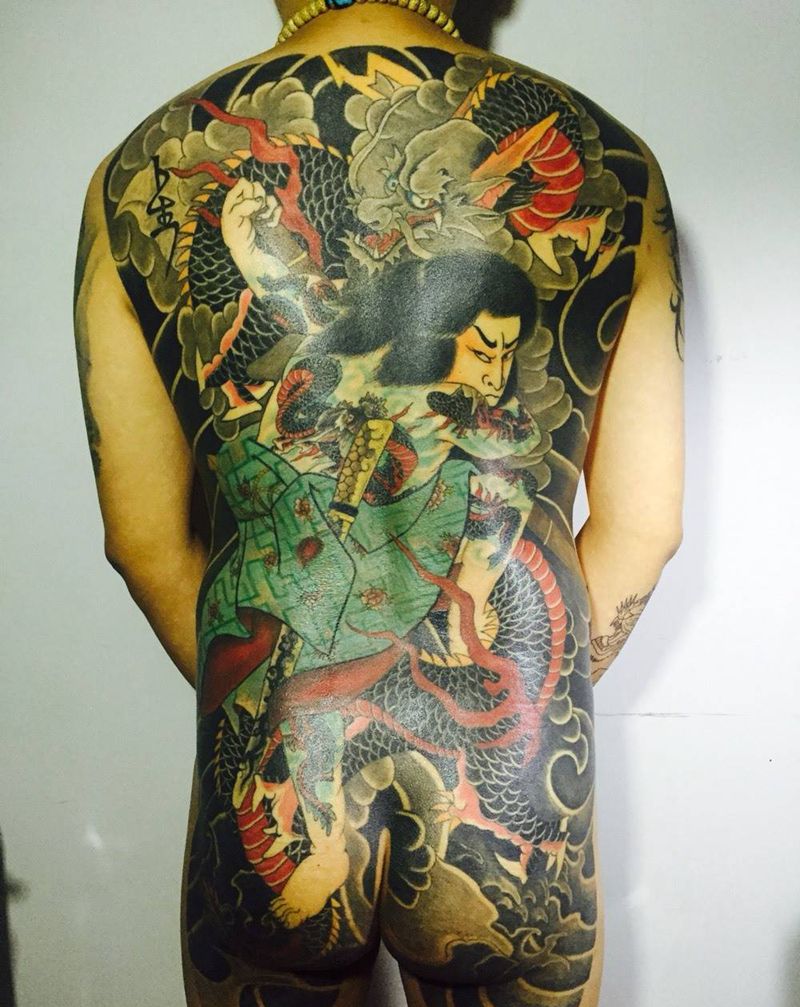 九纹龙～纹身图片