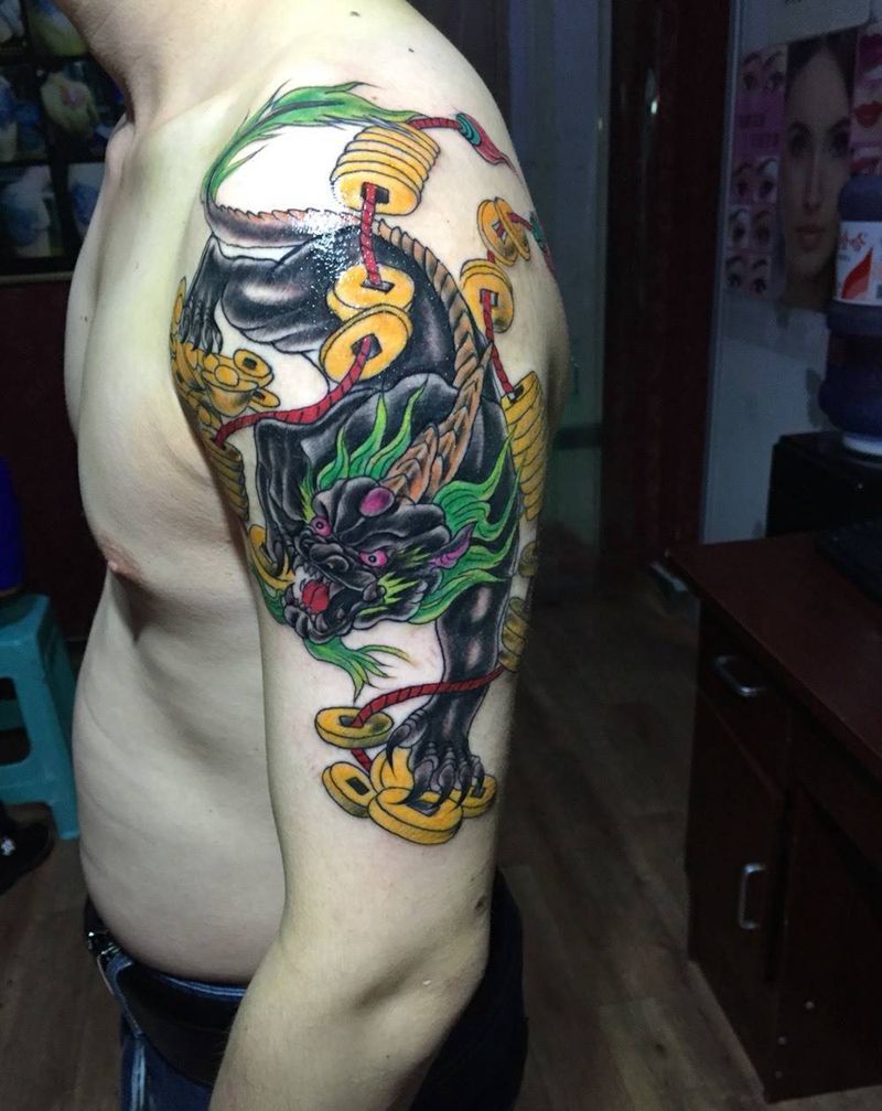 貔貅完成纹身图片