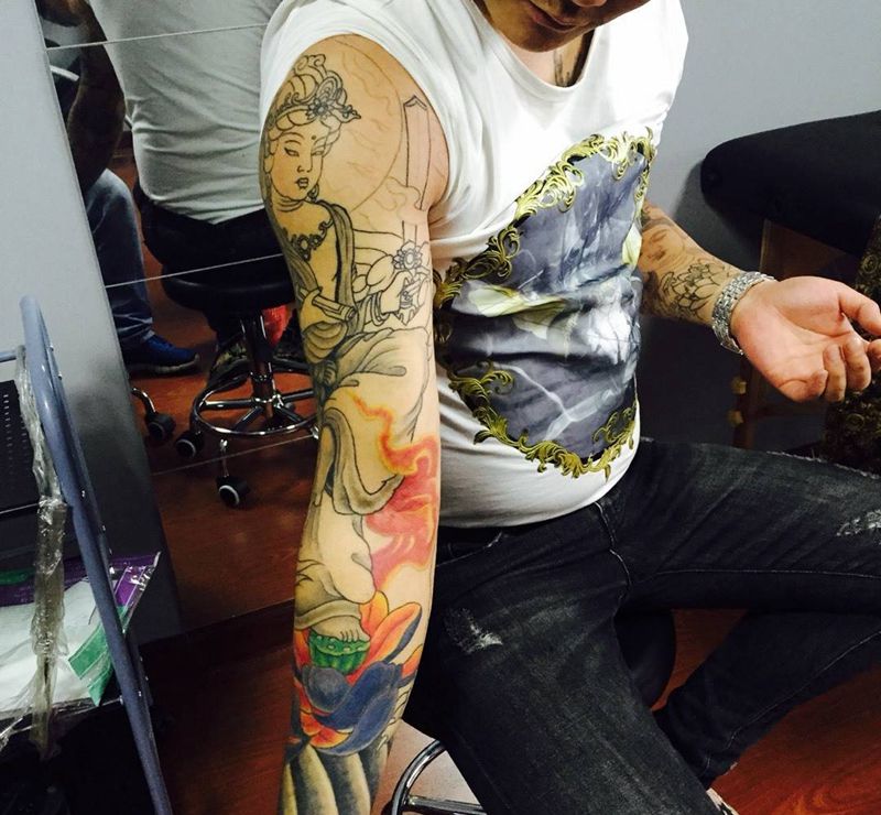 菩萨纹身图片