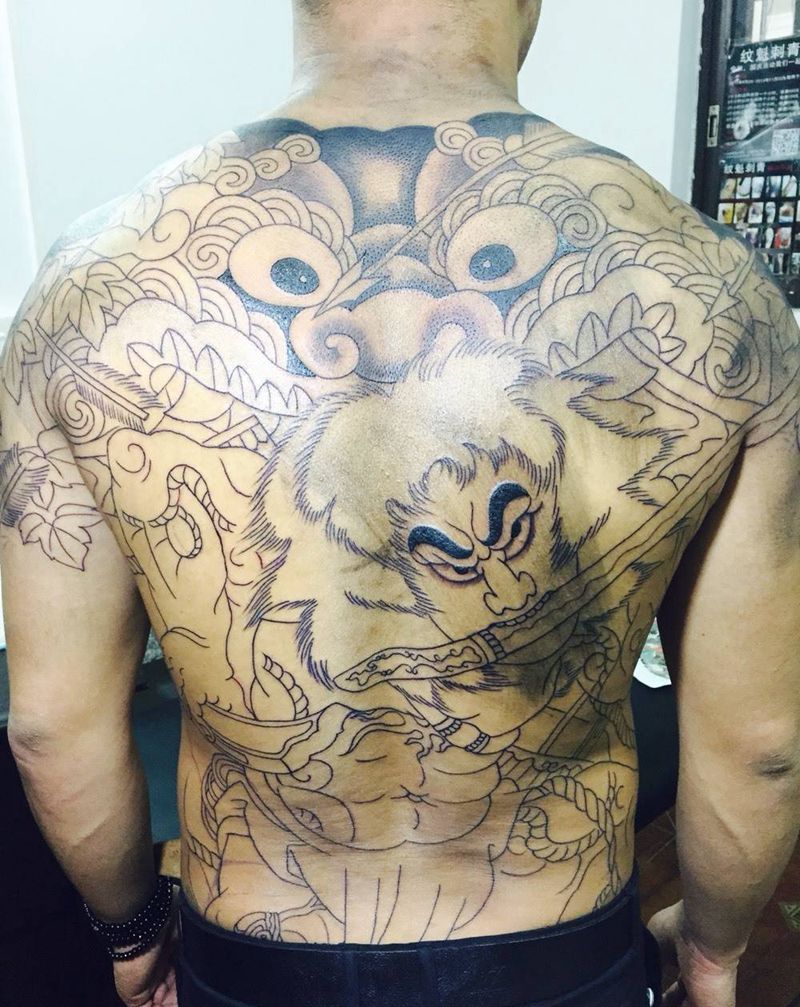 张顺水门～纹身图片