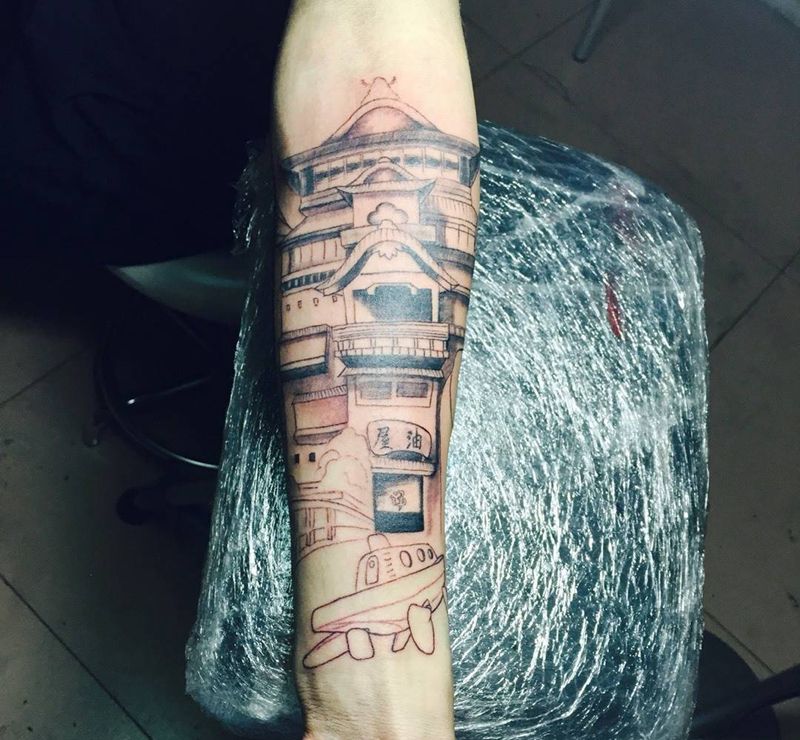 宫崎骏，汤屋纹身图片