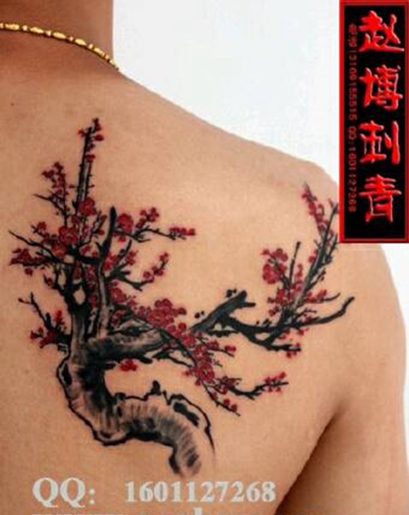 梅花纹身纹身图片