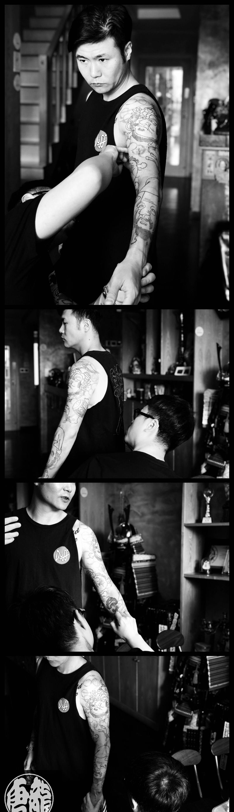 东方韵味纹身图片_手臂老传统纹身图案