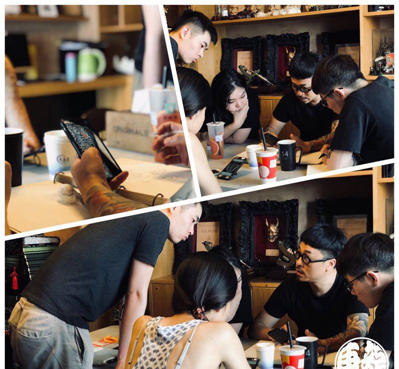 唐龍纹身图片_老传统纹身图案