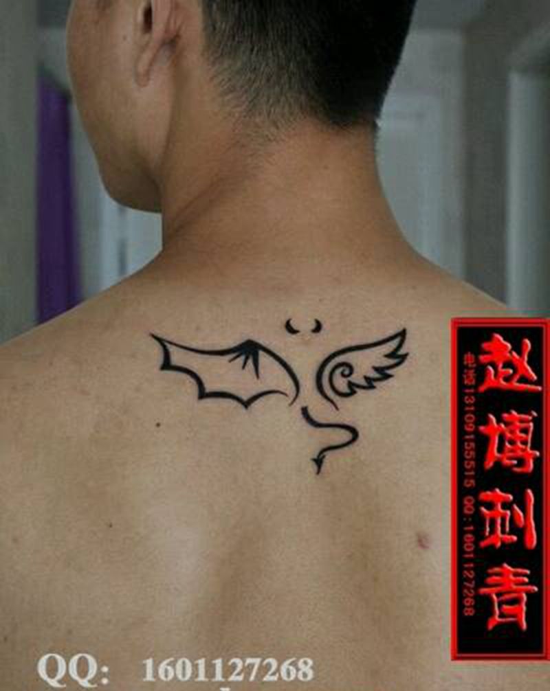 魔鬼天使翅膀纹身纹身图片